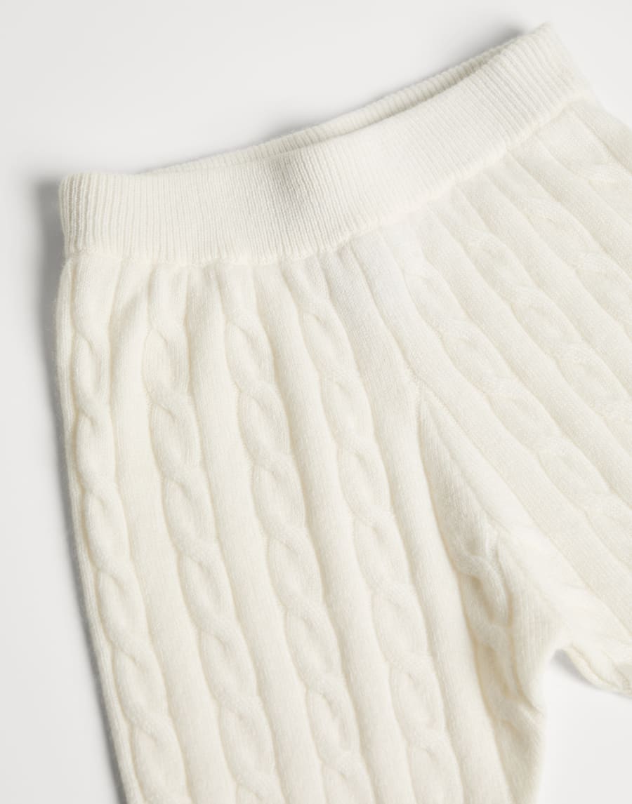 Baby Bernie cable knit trousers White Baby - Brunello Cucinelli