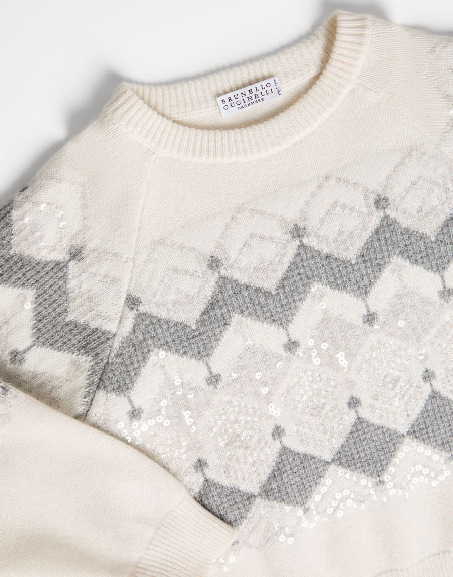 Holiday jacquard sweater Panama Girls - Brunello Cucinelli