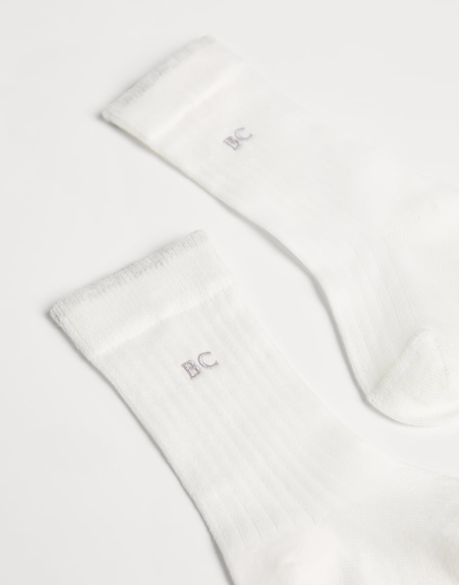 Baby Bernie socks White Baby - Brunello Cucinelli