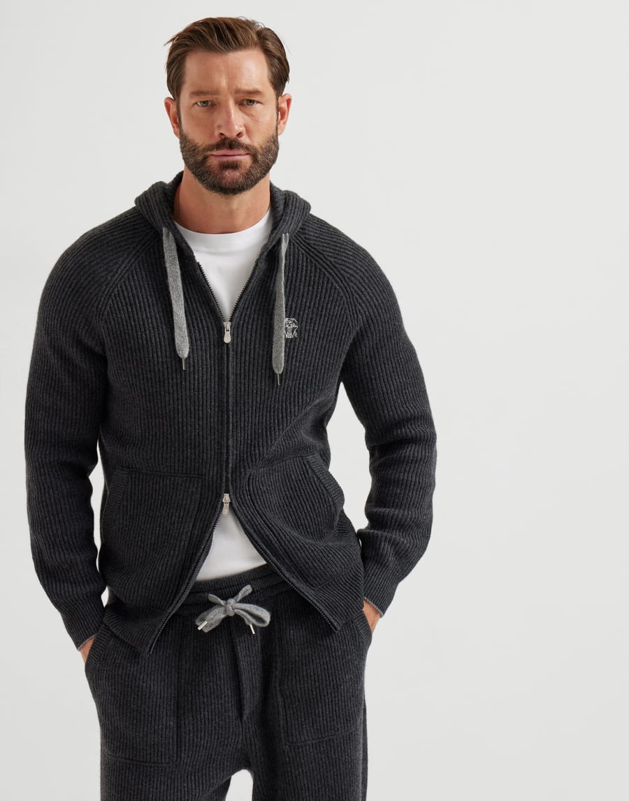 Topwear con logo Carbone Uomo - Brunello Cucinelli