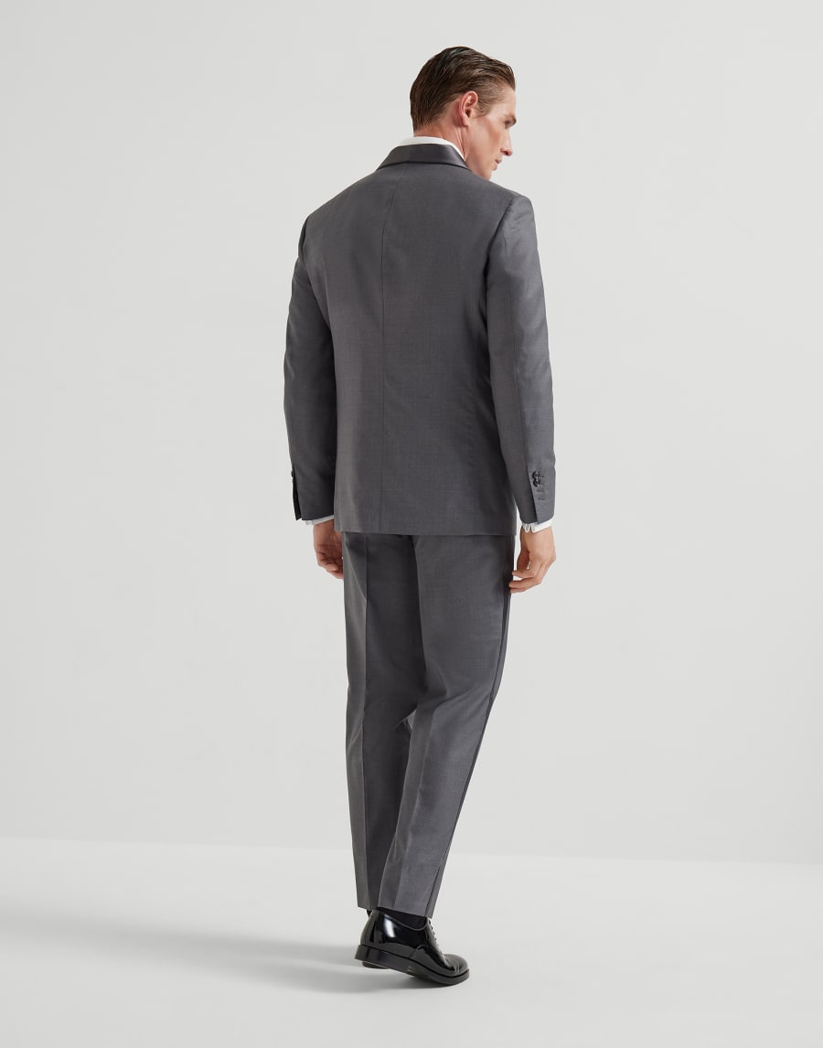 Tuxedo with shawl lapel Grey Man - Brunello Cucinelli