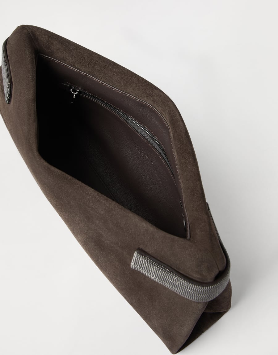 Essence pouch bag Pine Cone Brown Woman - Brunello Cucinelli