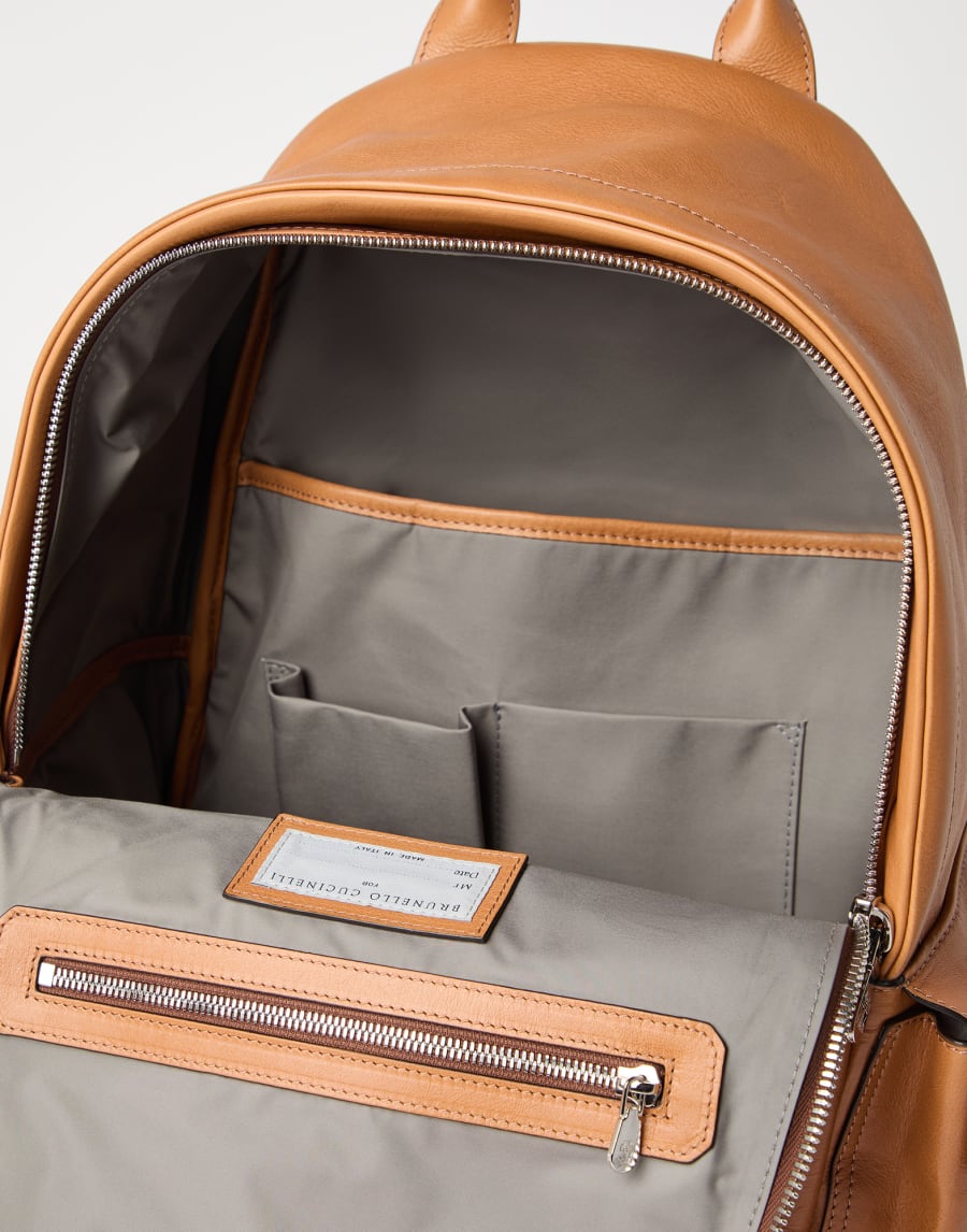 Travel backpack Cognac Man - Brunello Cucinelli