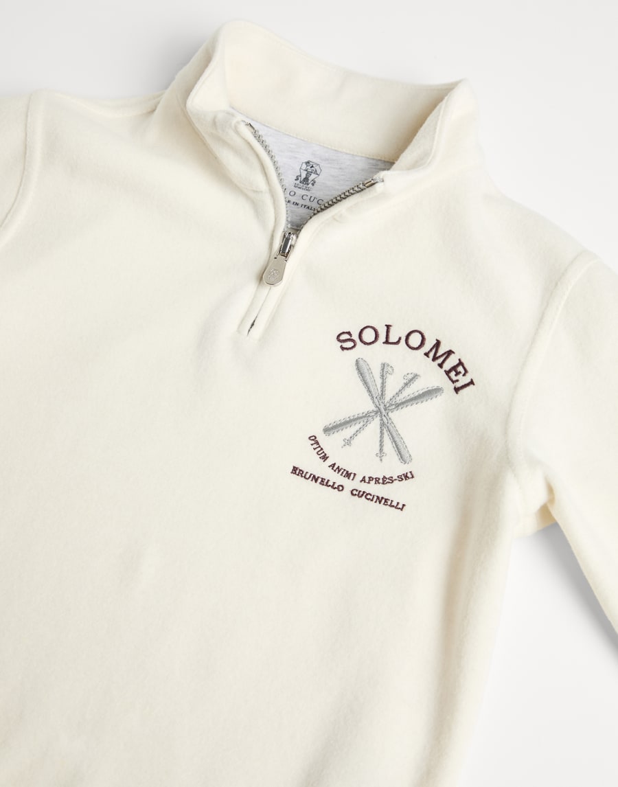 Sweatshirt with embroidery Panama Boys - Brunello Cucinelli