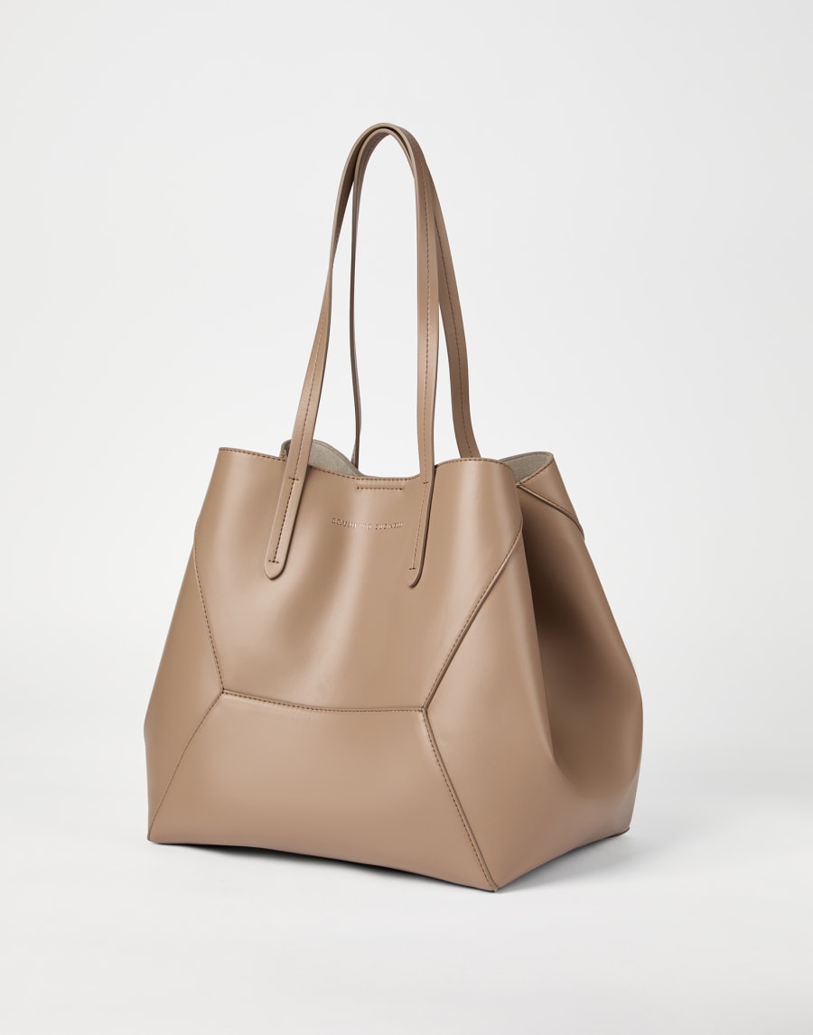 Сумка BC Duo из телячьей кожи Ореховый Женщина - Brunello Cucinelli