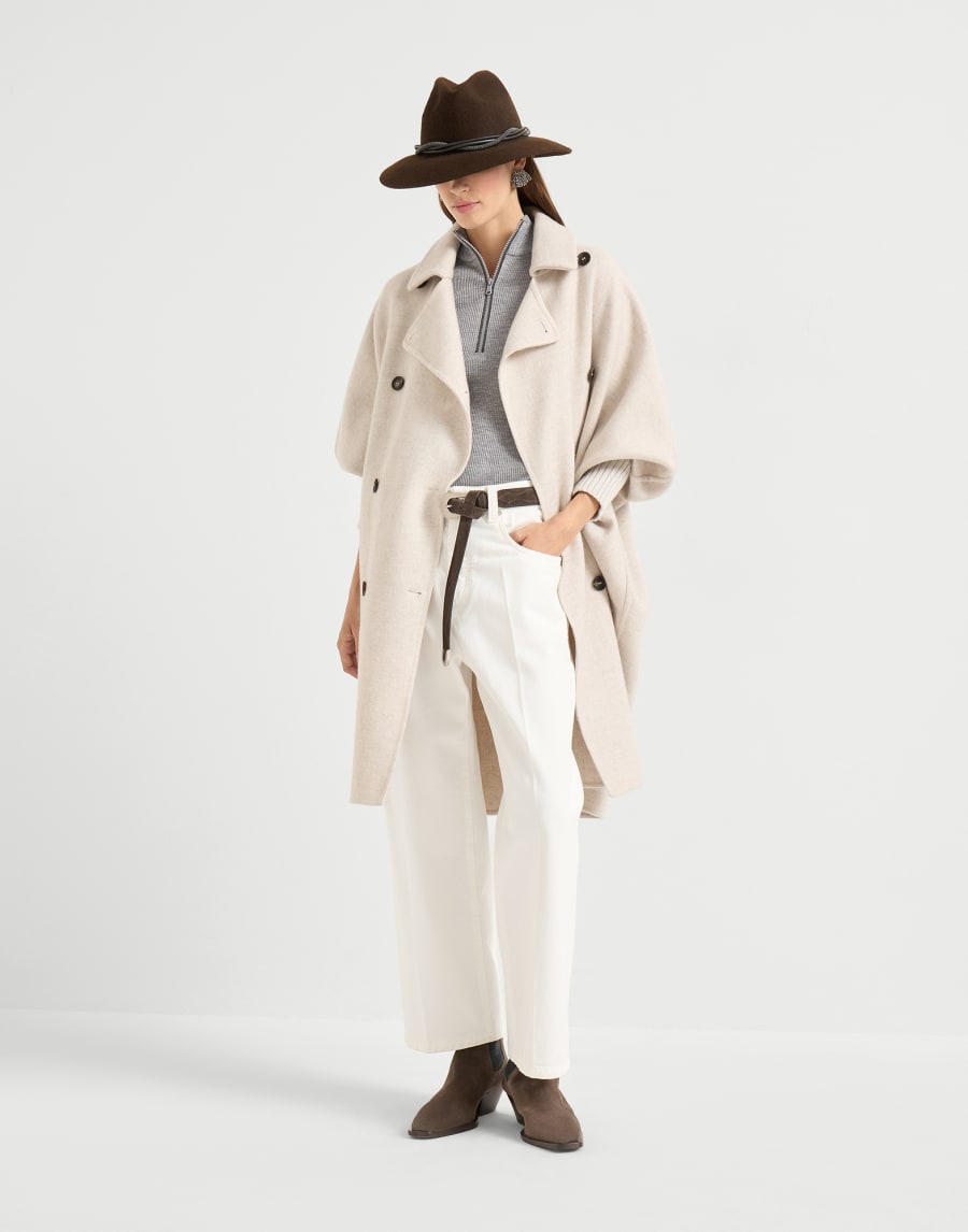 Tee-shirt avec Monile Gris Femme - Brunello Cucinelli