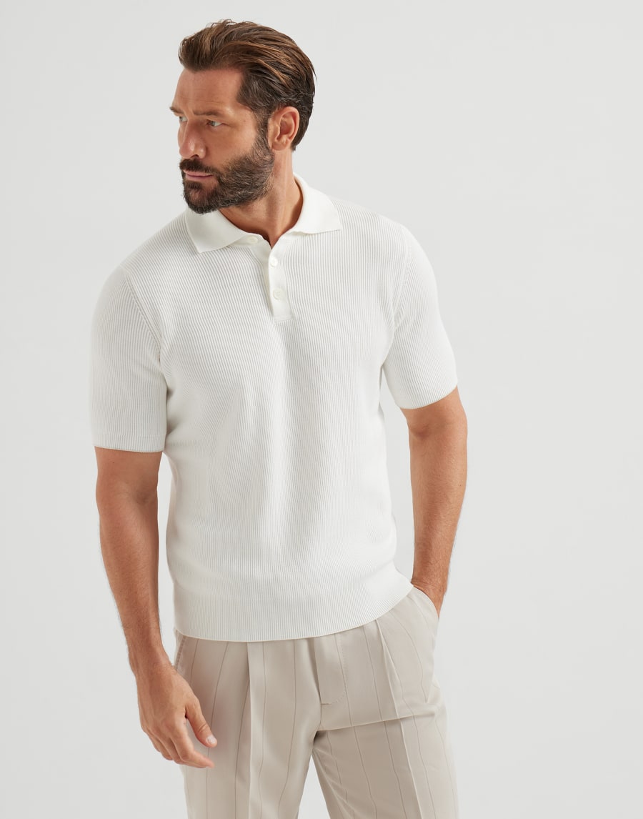 イングリッシュリブ セーター パナマ メンズ - Brunello Cucinelli