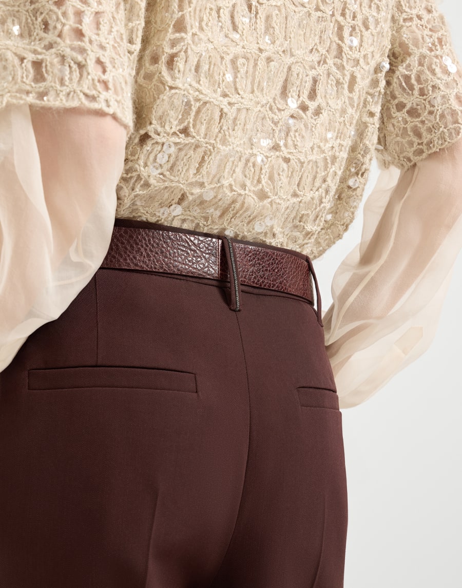 Slouchy trousers Burgundy Woman - Brunello Cucinelli