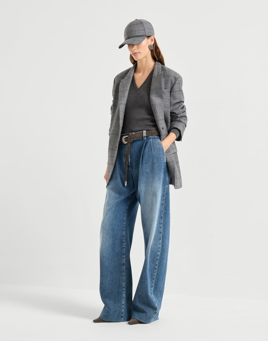 Long sleeve T-shirt Anthracite Woman - Brunello Cucinelli