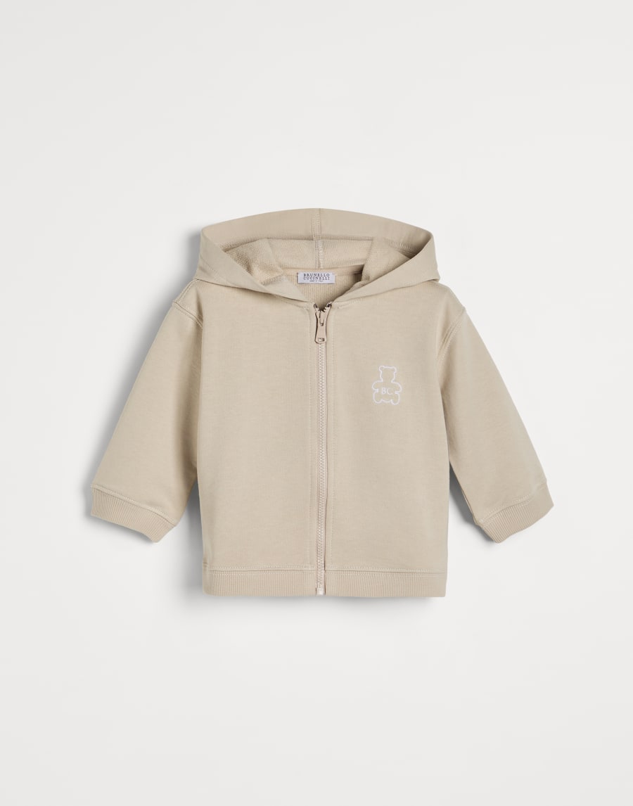 Topwear Baby Bernie  in felpa Sabbia Baby - Brunello Cucinelli