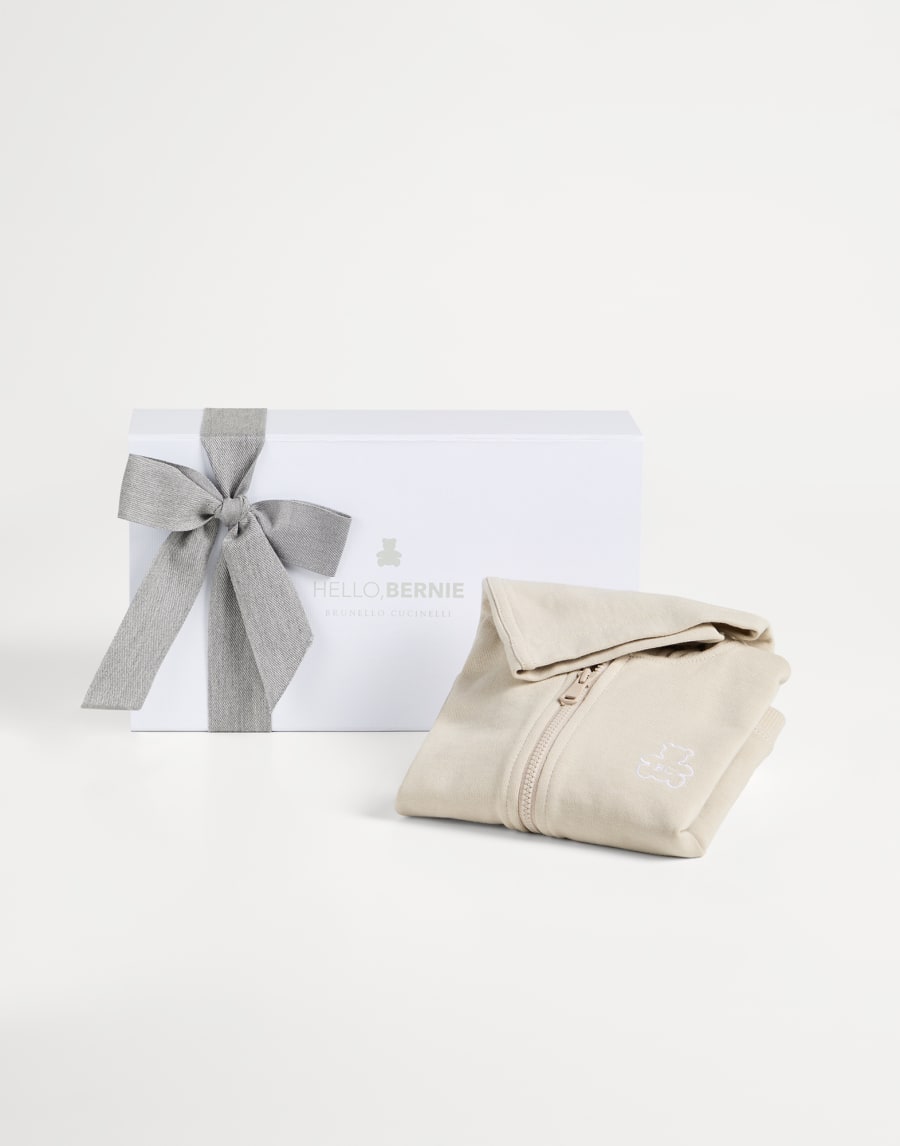 French terry Baby Bernie sweatshirt Sand Baby - Brunello Cucinelli