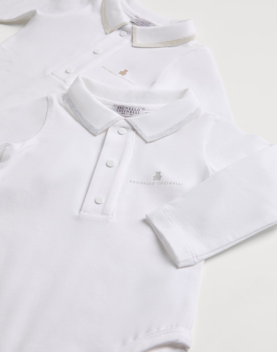 Long sleeve Baby Bernie bodysuit White Baby - Brunello Cucinelli