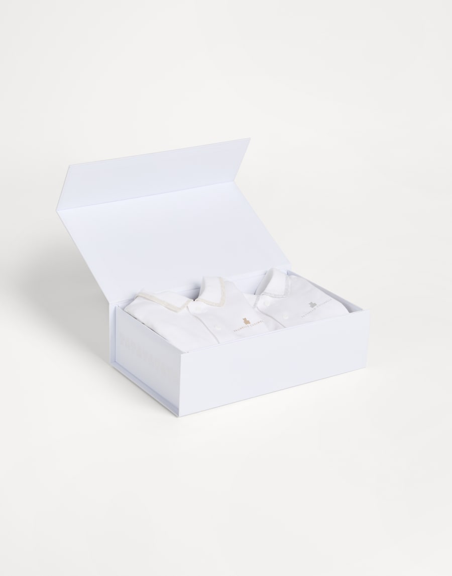 Long sleeve Baby Bernie bodysuit White Baby - Brunello Cucinelli