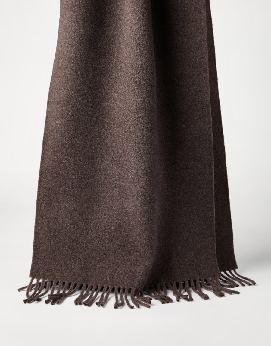 Cashmere scarf Brown Woman - Brunello Cucinelli
