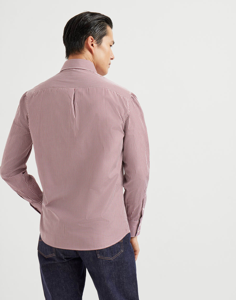 Spread collar shirt Amaranth Man - Brunello Cucinelli