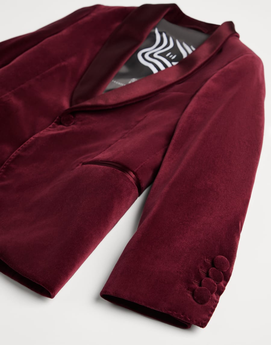 Tuxedo Jacket Bordeaux Boys - Brunello Cucinelli