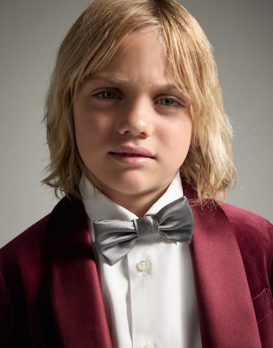 Tuxedo Jacket Bordeaux Boys - Brunello Cucinelli