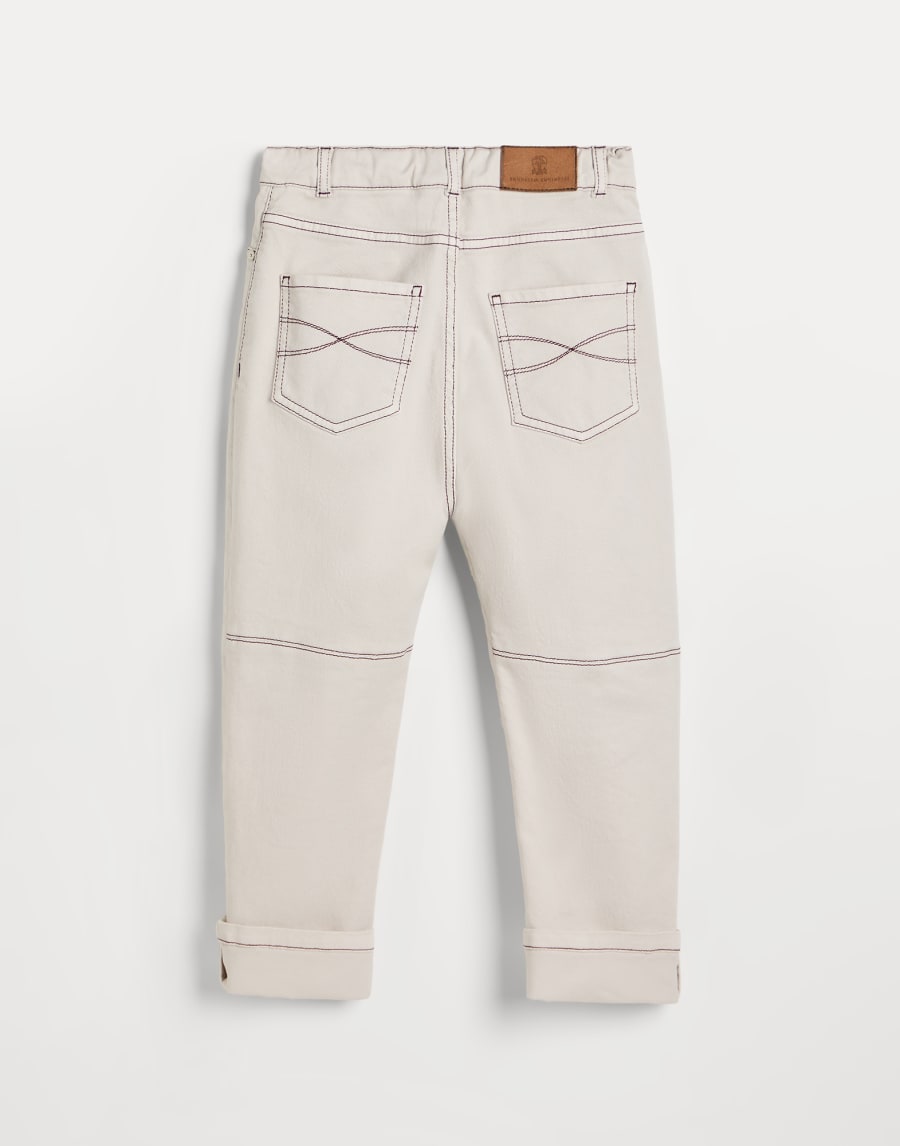 컴포트 핏 5포켓 트라우저 파나마 남아 - Brunello Cucinelli