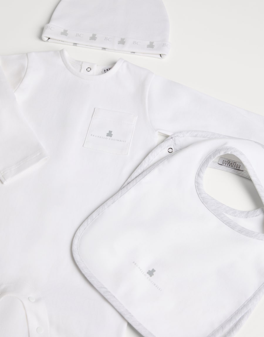 Baby-Set Hellgrau Baby - Brunello Cucinelli