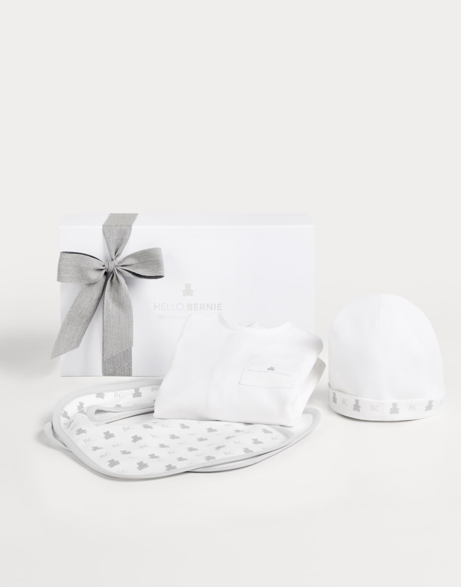 Baby-Set Hellgrau Baby - Brunello Cucinelli