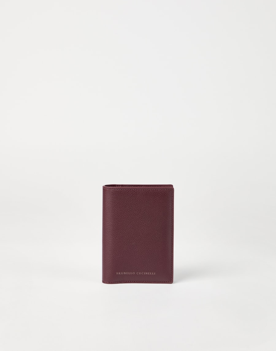 Leather passport holder Amaranth Woman - Brunello Cucinelli