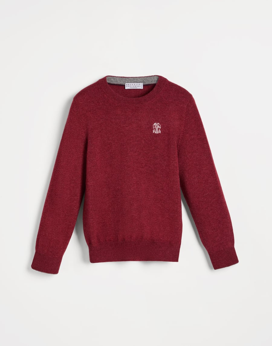 Maglia in cashmere Rosso Bambino - Brunello Cucinelli
