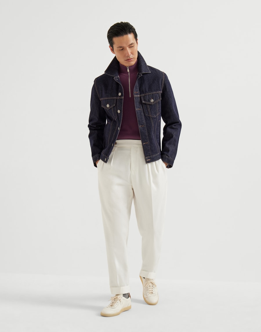 Cotton sweater Burgundy Man - Brunello Cucinelli