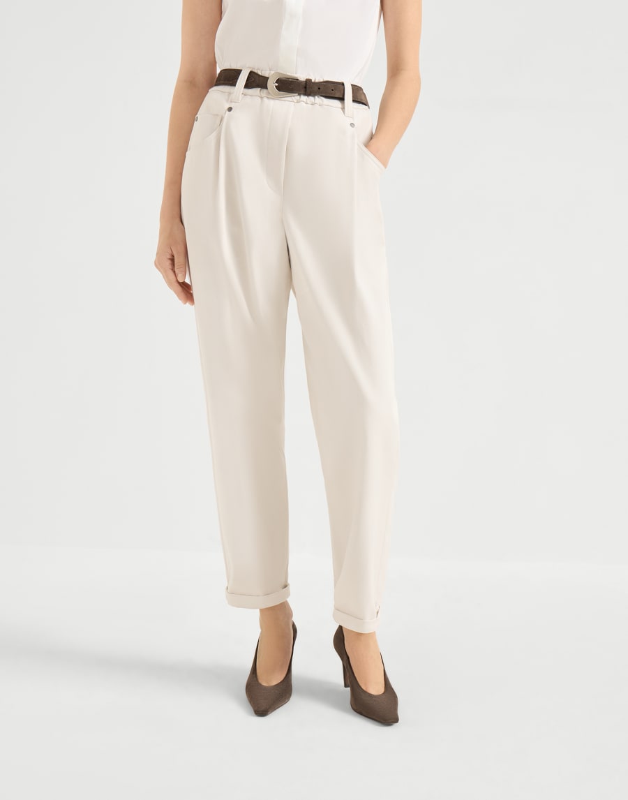 Baggy trousers White Woman - Brunello Cucinelli