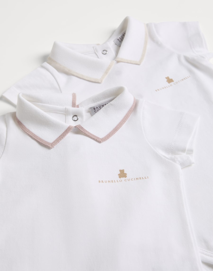 Baby Bernie 2-piece bodysuit set Pink Baby - Brunello Cucinelli