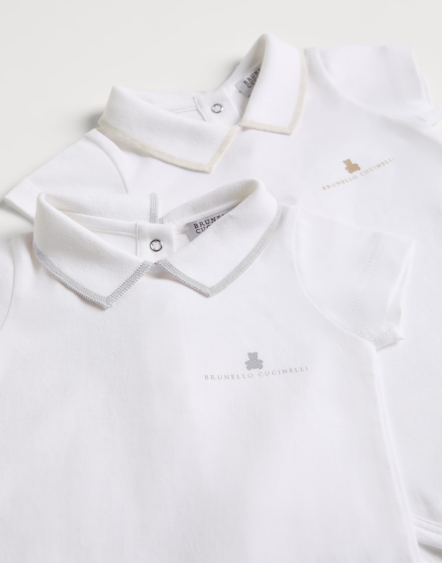 Baby Bernie 2-piece bodysuit set Sand Baby - Brunello Cucinelli