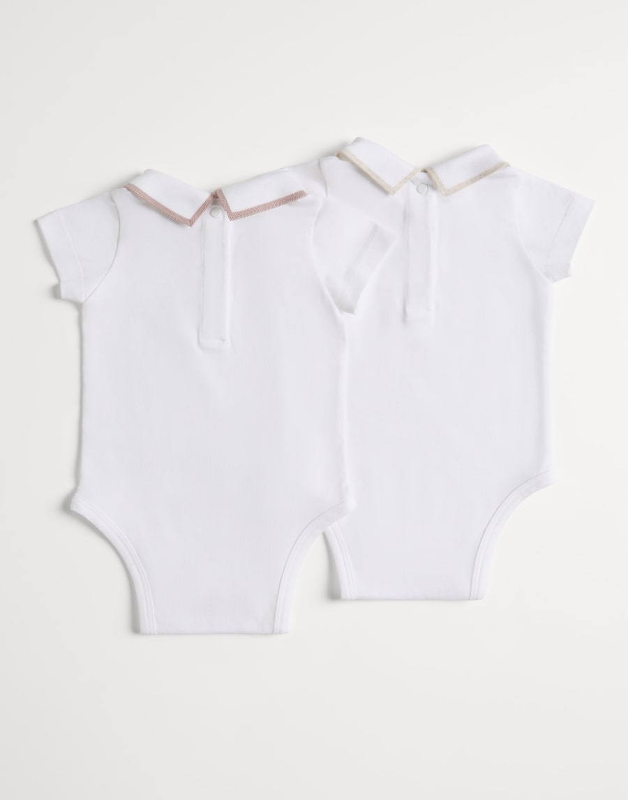 Baby Bernie 2-piece bodysuit set Pink Baby - Brunello Cucinelli