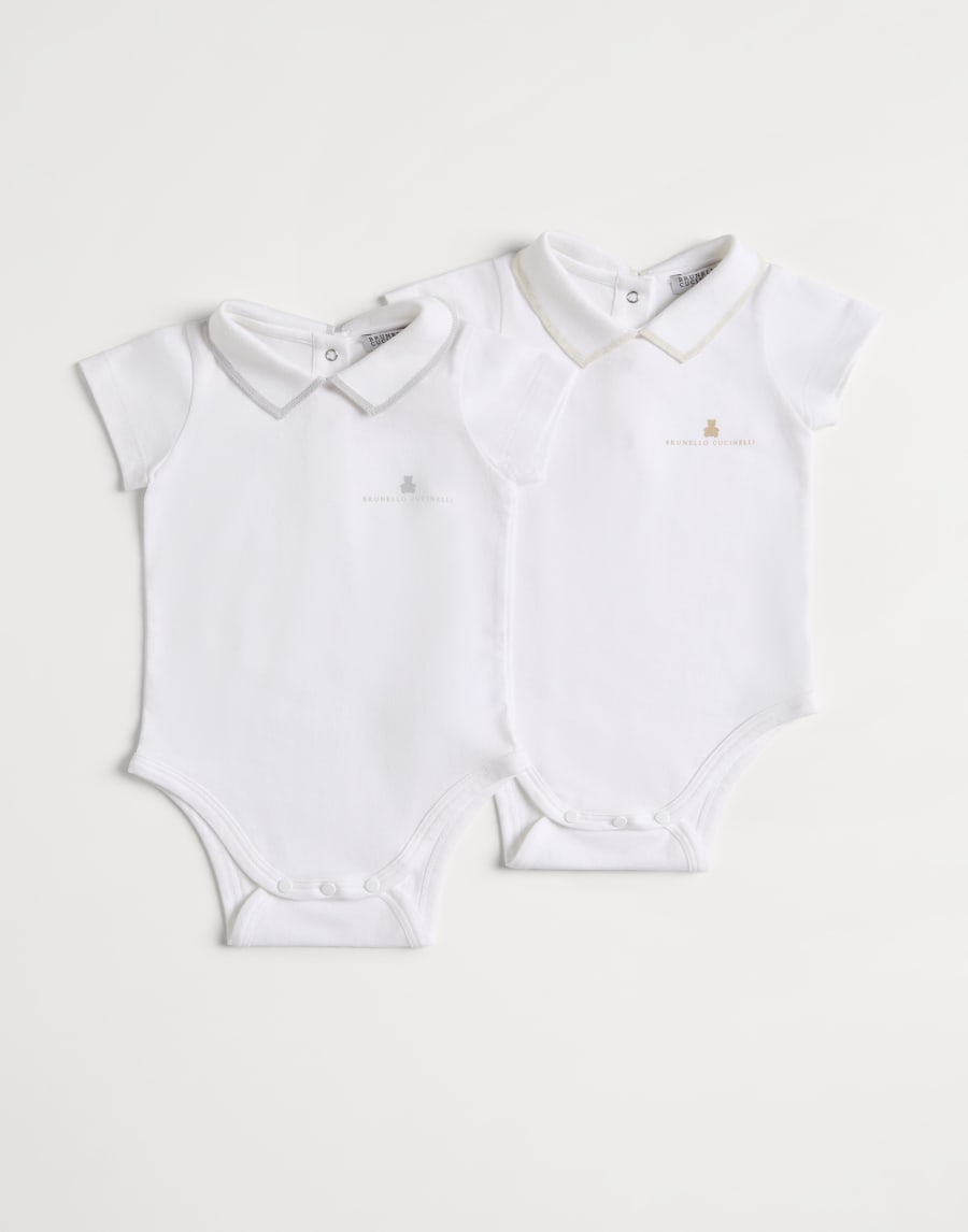 Набор из двух боди Baby Bernie Песочный Малыши - Brunello Cucinelli