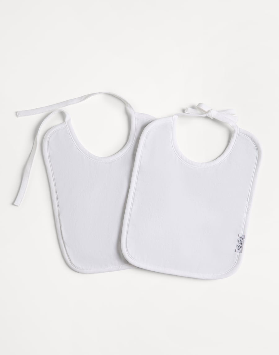 Set Bavaglini Baby Grigio Chiaro Baby - Brunello Cucinelli