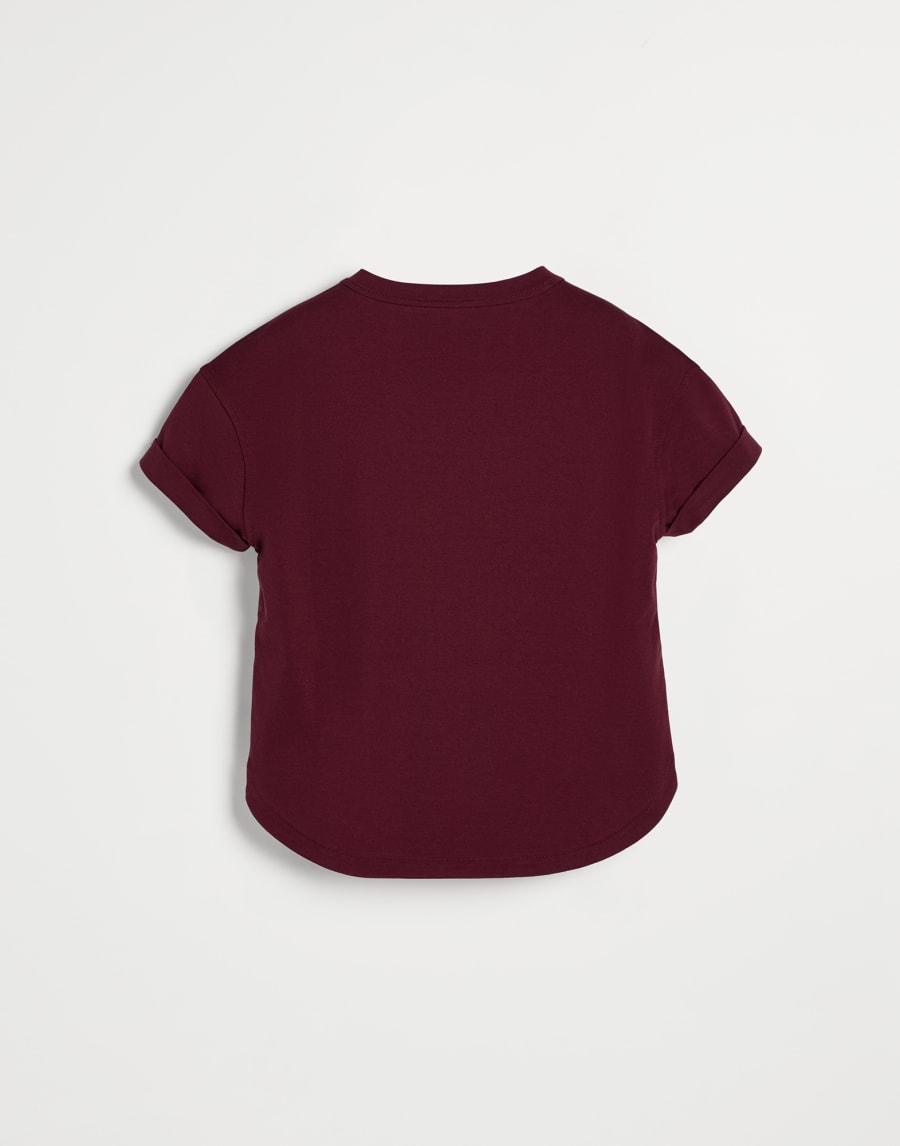 Jersey T-shirt Red Girls - Brunello Cucinelli