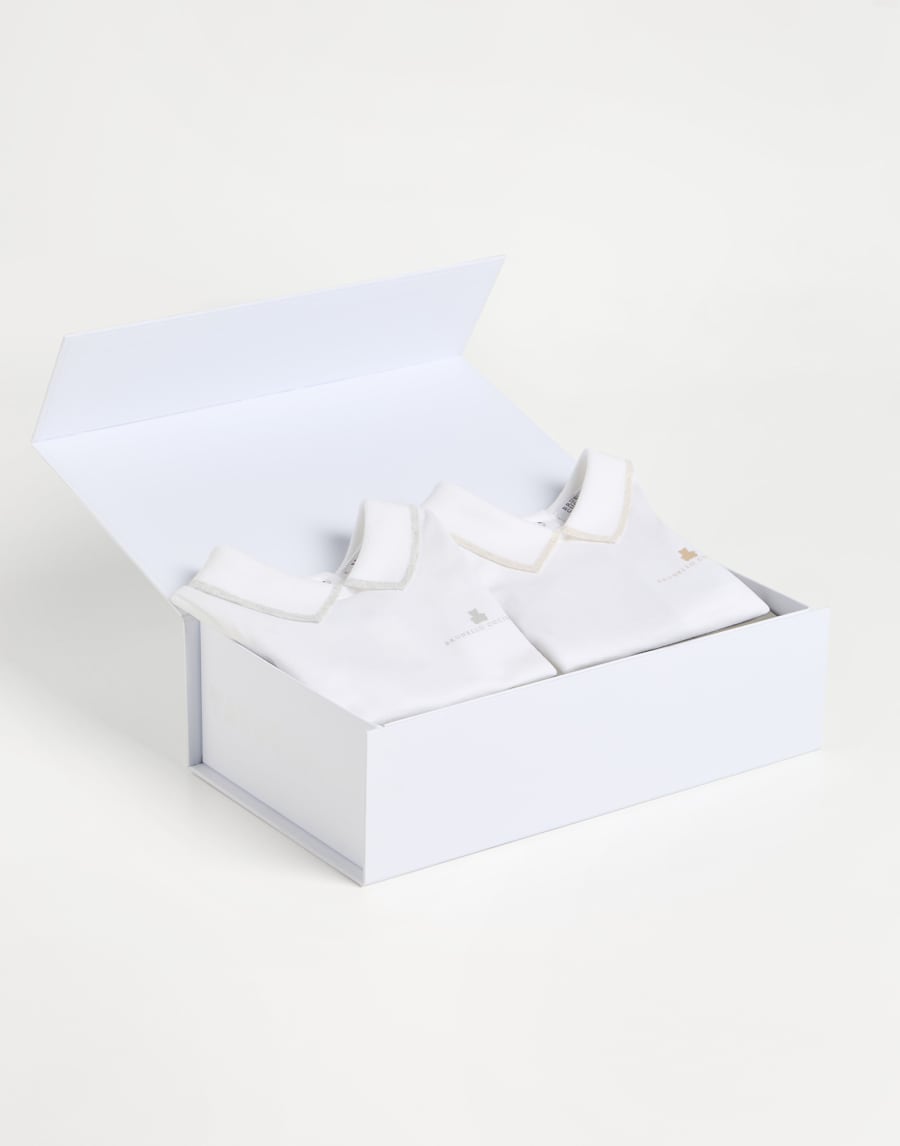 Baby Bernie-Set mit zwei Stramplern Sand Baby - Brunello Cucinelli