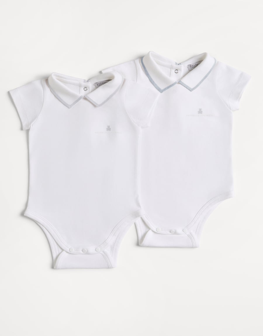 Set di due body Baby Bernie Celeste Baby - Brunello Cucinelli