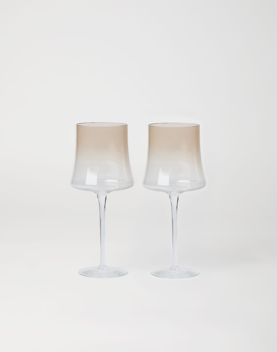 Bicchieri da vino in vetro di Murano Naturale Lifestyle - Brunello Cucinelli