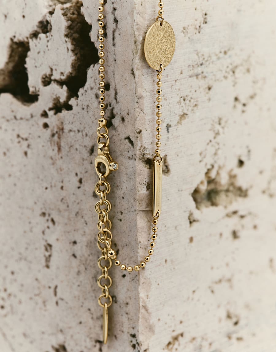 18K Gold bracelet with Diamond Gold Woman - Brunello Cucinelli