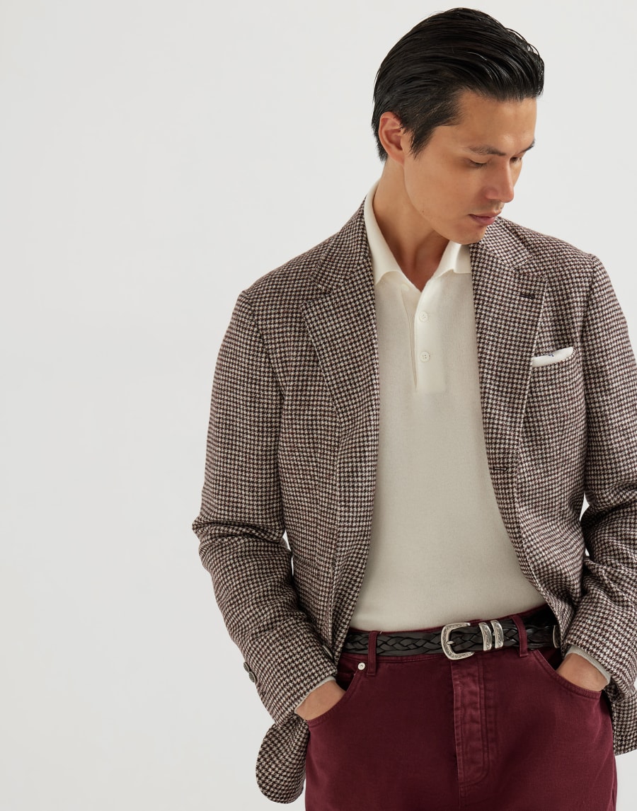 Polo in maglia Panama Uomo - Brunello Cucinelli