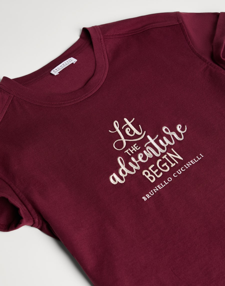 Jersey T-shirt Red Girls - Brunello Cucinelli