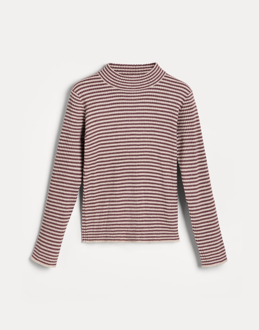 Maglia leggera rigata Sabbia Bambina - Brunello Cucinelli