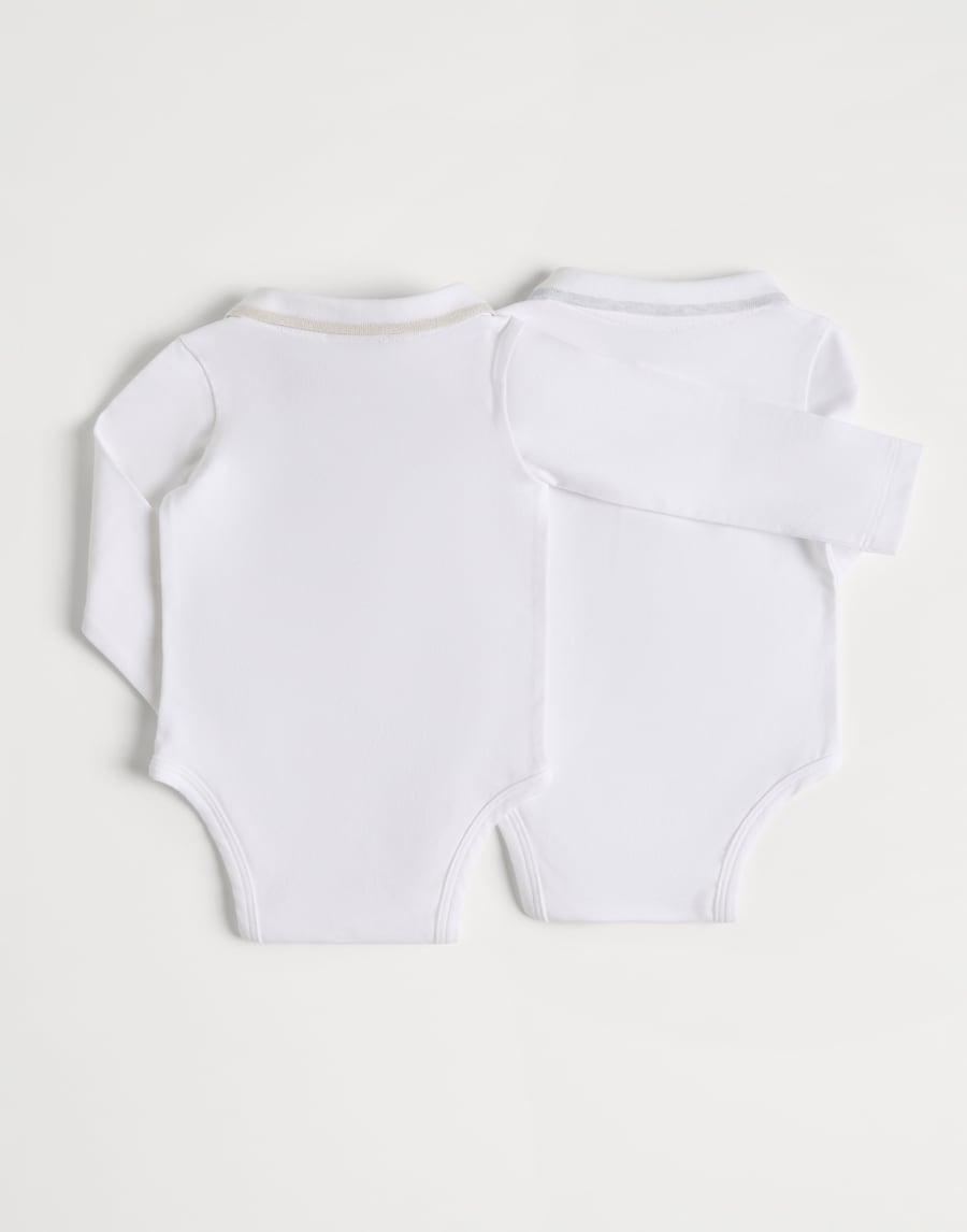 Боди с длинным рукавом Baby Bernie Белый Малыши - Brunello Cucinelli