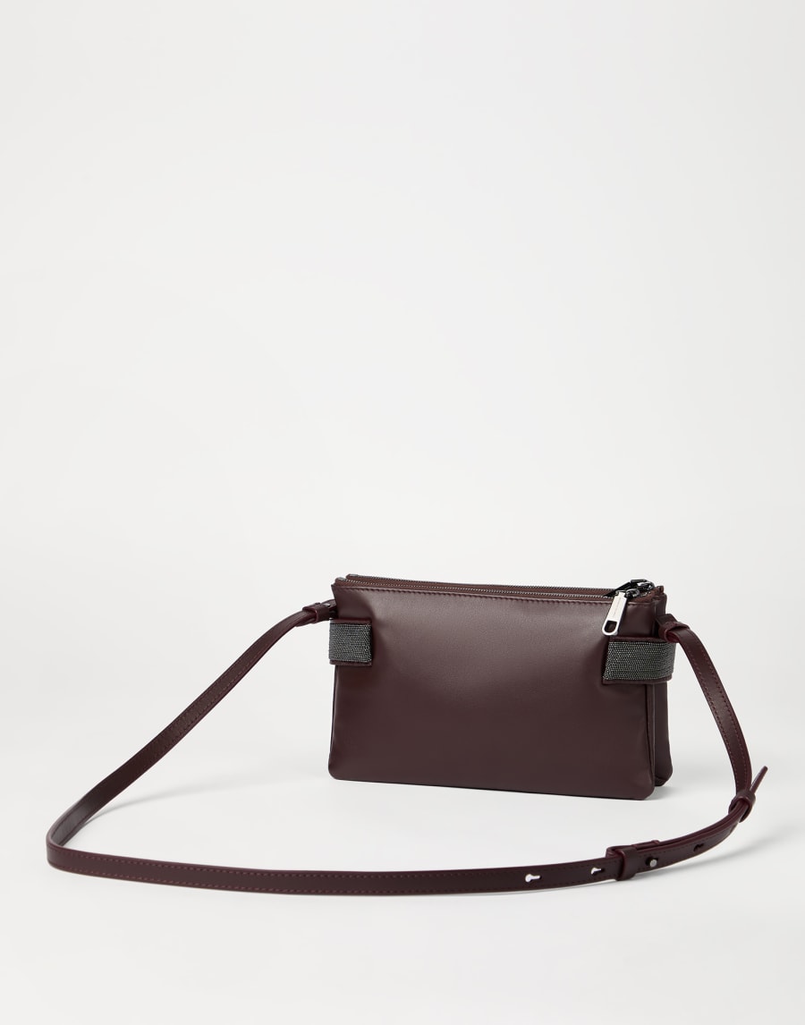 Essence mini shoulder bag Burgundy Woman - Brunello Cucinelli