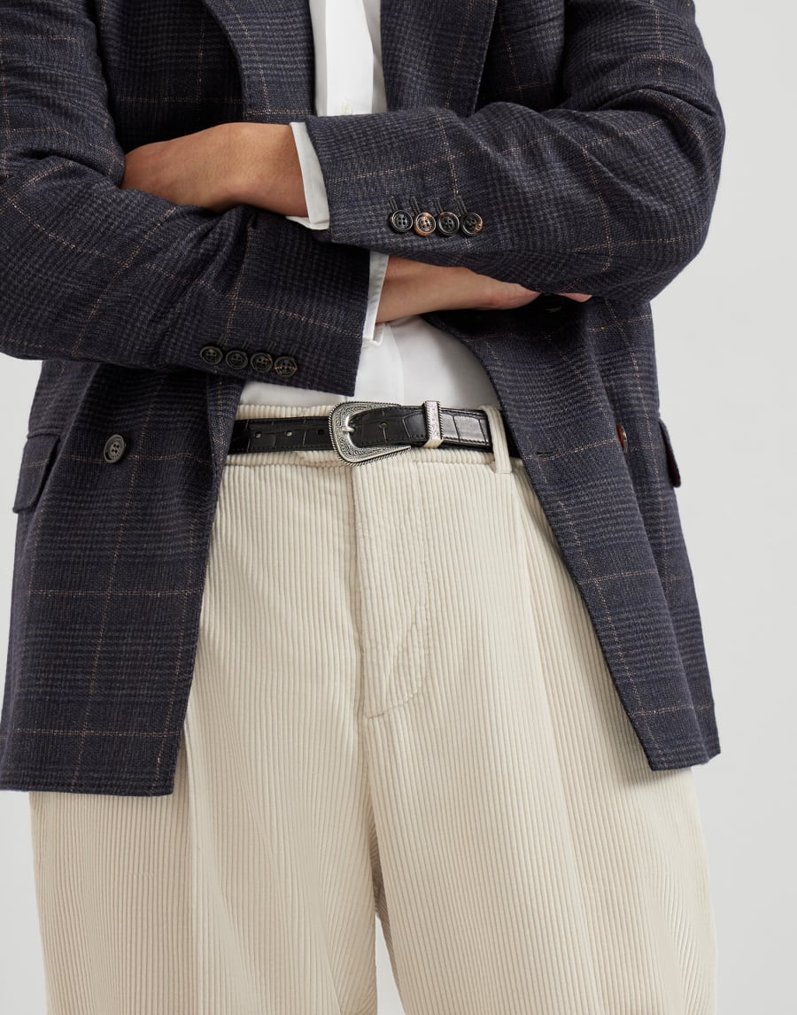 Garment-dyed trousers Panama Man - Brunello Cucinelli