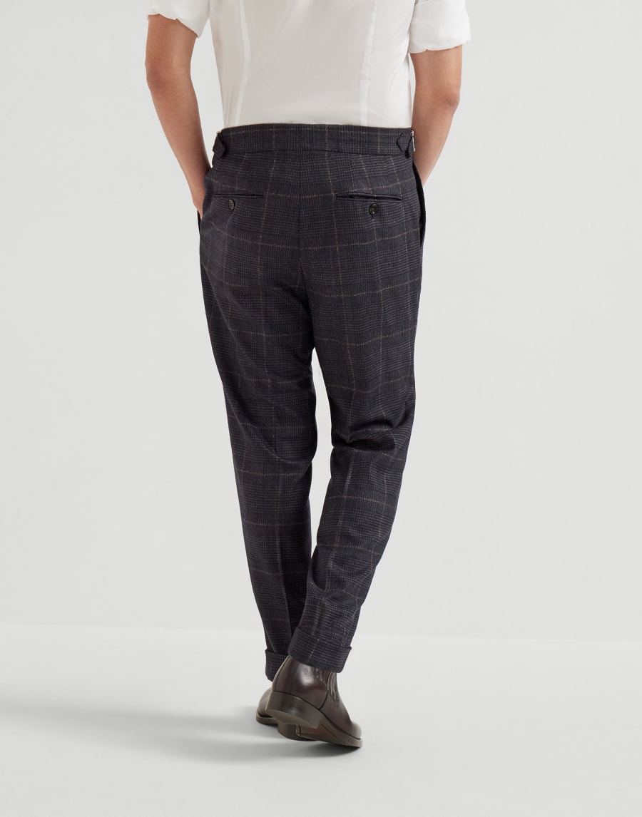 Prince of Wales trousers Anthracite Man - Brunello Cucinelli