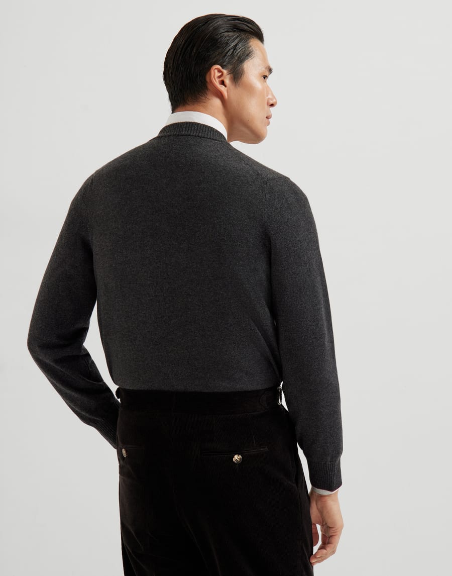 Cashmere cardigan Anthracite Man - Brunello Cucinelli
