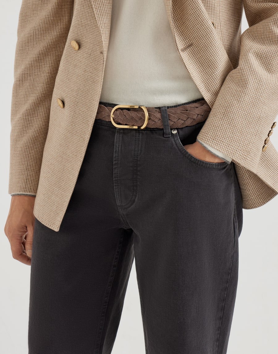 ガーメントダイ デニム トラウザーズ アントラサイト メンズ - Brunello Cucinelli