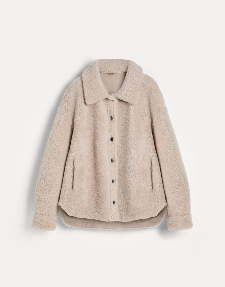 Shearling jacket Light Grey Girls - Brunello Cucinelli