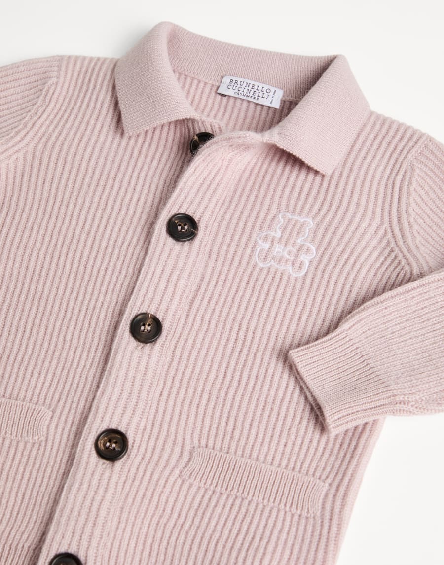 Cárdigan Baby de cachemir Rosa Bebé - Brunello Cucinelli