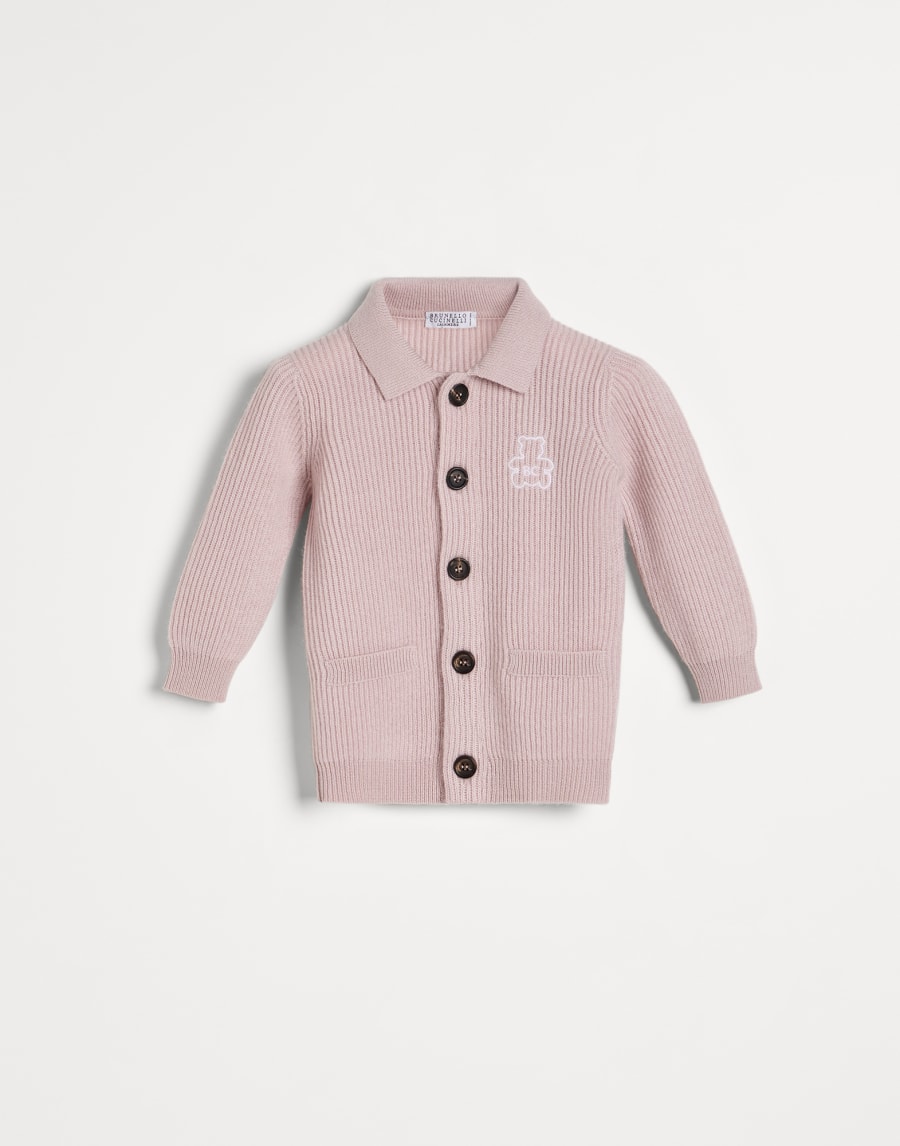 幼童羊绒开衫 粉红色 幼童 - Brunello Cucinelli